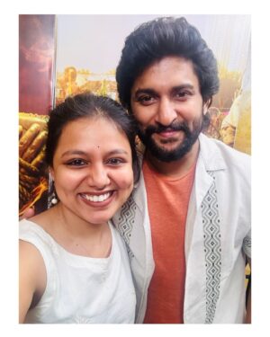VJ Tara Instagram - This all happened meeting natural star @nameisnani 😅😋
.
.
#fangirl #happyme #workmode #positivevibes