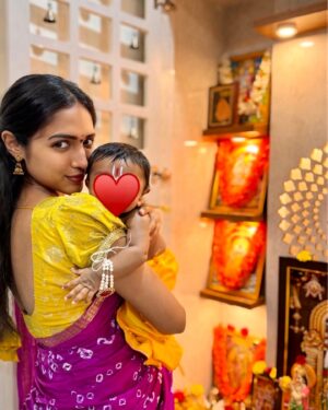 Vaishali Raj Instagram - This krishnastami with our lil #krishna my niece arrived ♥️🤗 love u my lil princess