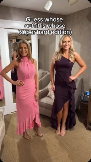 Vanna White Instagram - Not the first time we’ve borrowed each other’s clothes!👯‍♀️ Guess whose is whose🤔