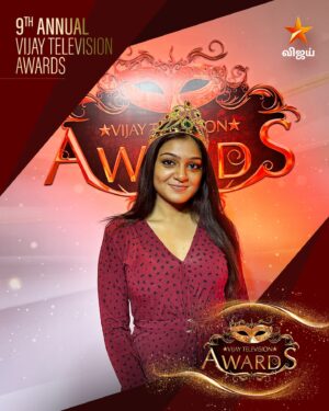 Varshini Suresh Instagram - #NeeNaanKaadhal Team #Varshini #ShankareshKumar #HarshaNair 😍♥️#9thAnnualVijayTelevisionAwards #Prelude - Today @ 4:30 pm #VijayTelevisionAwards #VTA #9VTA #VijayTelevision #VijayTV