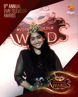 Varshini Suresh Instagram - #NeeNaanKaadhal Team #Varshini #ShankareshKumar #HarshaNair 😍♥️#9thAnnualVijayTelevisionAwards #Prelude - Today @ 4:30 pm #VijayTelevisionAwards #VTA #9VTA #VijayTelevision #VijayTV