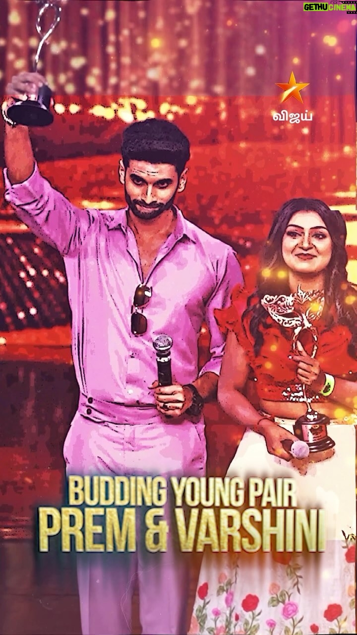 Varshini Suresh - 57.6K Likes - Budding Young Pair - #PremJacob & #Varshini 😍❤️ 9th Annual Vijay Television Awards - Sunday @ 3 pm.. #VijayTelevisionAwards #VTA #VijayStars #VijayTelevision #VijayTV