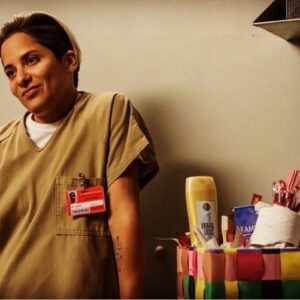 Vicci Martinez Instagram - I’m boutsta get emburrrresssedddd!! Cuz imma be on @netflix @oitnb at 3am EST! And you all get to finally see!! 🤗 #daddy #oitnb 🧡🖤