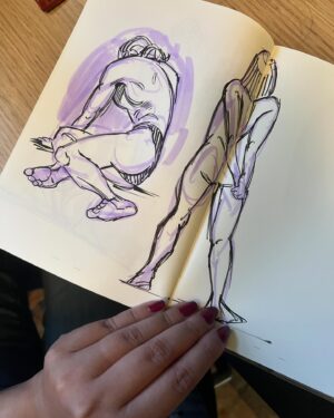 Victoria Ying Instagram - Sketches from our life drawing session. I miss the days of seeing sketches and process work on IG! I know it doesn’t really do numbers, but I miss seeing it in my timeline! #figuredrawing #sketches