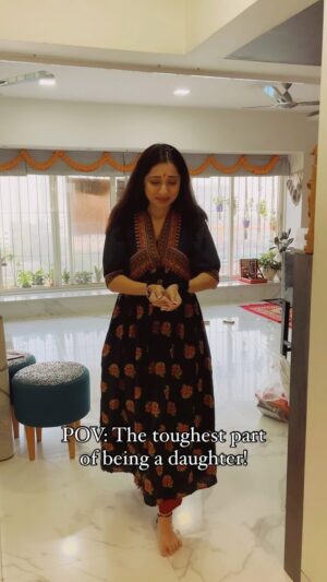 Vrushika Mehta Instagram - POV: The toughest part of being a daughter!
#reelitfeelit #feelitreelit #reelsinstagram #explore #reels