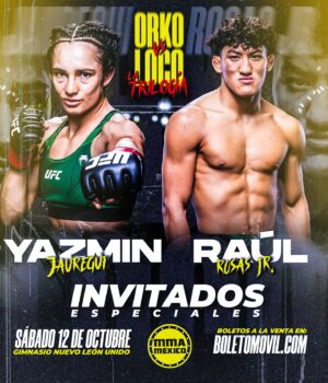 Yazmin Jauregui Instagram - Ven y conoce a nuestros Invitados Especiales @yasminjitsu y @raulrosasjr ⭐️ 👑🔥
•
Nuestro refere central e invitado Especial será @referee_mike_beltran el a su vez estará trabajado en conjunto con la @famm_mexico con la sanción de este evento.
•
VENTA DE BOLETOS DISPONIBLE EN @boletomovilmx 🎫 BOLETOMOVIL.COM 🔥
•
Cartelera Oficial
@orkoruvalcaba vs @rick_invictus 
@el.lobodiaz vs @furu_hiram 
@alanjafeths vs @jonathan_anuar 
@itzeel.padilla vs @melmuzzio_6 
@rodrimaldo614 vs TBD
@marthayukary vs Rosy Morales 
@erwingreco vs @mantequilla_diaz 
@ghibaot vs @berman_emilio 
@orlando_kamikazze_oficial vs @rodrigo_irt 
@romansandoval62 vs @angel_salazar11_ 
@j.grza28 vs @alanchristian151 
@arlette_trevino vs @og.kittyhyugamma 
@malandrw_garcia vs @_emr_montes 
@toro_chavez18__ vs @bolillordgzoficial 
@javier.jpg01 vs @desconocido.e.m_666 
Cartelera Sujeta a Cambios
•
MMA Mexico 🇲🇽 
Orko vs Loco III La Trilogía
Gimnasio Nuevo Leon Unido
Monterrey, N.L 🏔️ 
Sabado 12 de Octubre 📅 
Boletos disponibles en @boletomovilmx 🎫 
#MMAMexico
Gracias a nuestros patrocinadores @dani_turbos @somosnecte @mercyfit.mx @fieldsofdreamssp @automotriz_arzate @kenetsolar