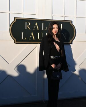 Zhu Zhu Instagram - I heard not many people can survive the lens of Getty images, how did I do 😜 @ralphlauren fashion show #newyorkfashionweek