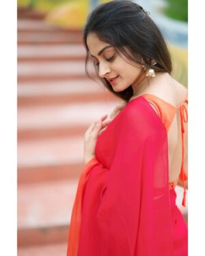sree priya Instagram - Premikudu ♥️

Outfit : @srinisdesignerstudio 
Photography : @weddings_by_vj