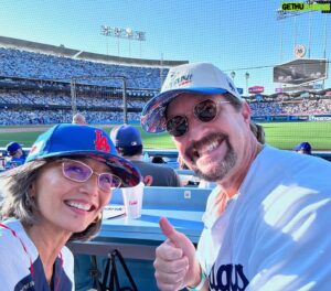 Tamlyn Tomita Instagram - LET’S GOOOOOO, DODGER BLUE!!!! 🧢⚾️🏟️ #letsgododgers #itstimefordodgerbaseball @dodgers @dodgersnation
