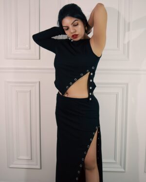Aarya Maya Instagram - Own it in black ♠️

Wearing :J C Mode 
@gucci 

#blacklove #partylook #blackootd #fashionphotography #colab