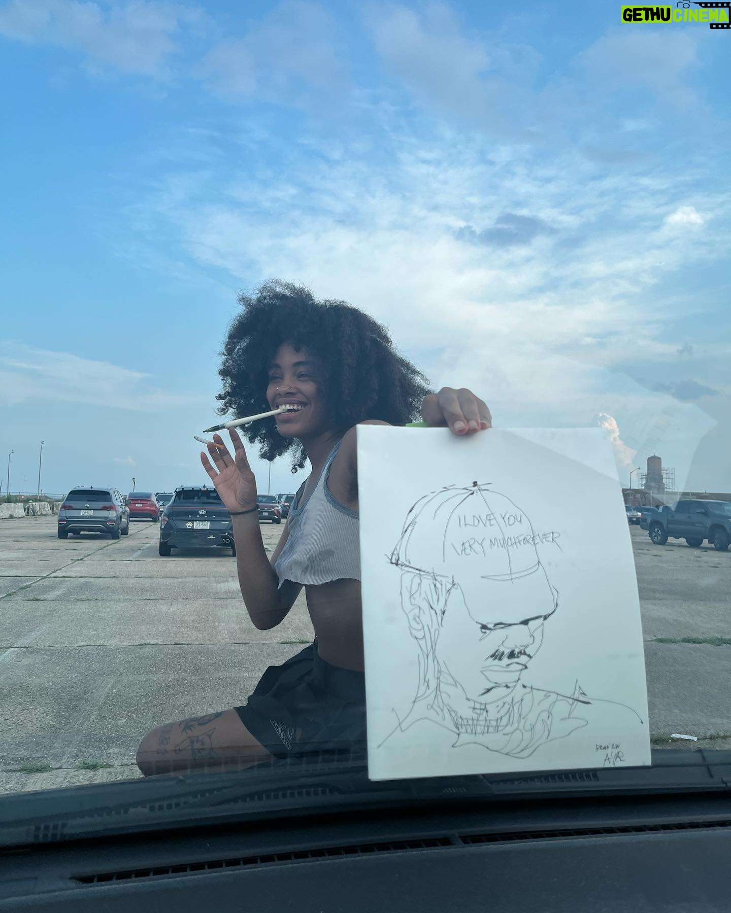 Ajani Russell - 2.2K Likes - Observation #127 -drawing Brandon at the beach ( well in the parking lot but you get the vibes )