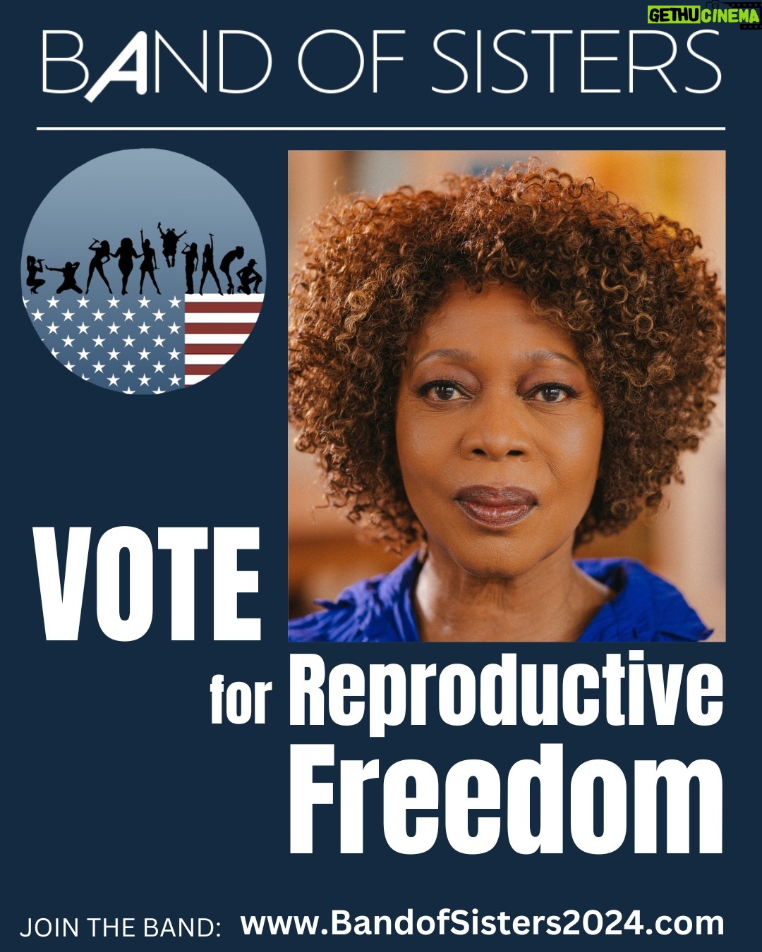 Alfre Woodard - 731 Likes - The Band of Sisters welcomes @realalfrewoodard as a powerful voice for Women’s Reproductive Freedom. 

🎤 Join Alfre and the @bandofsisters2024 www.bandofsisters2024.com for more tools supporting your voting plan and your unique voice. 

🗳️ VOTE Nov 5th & please share, repost and invite your friends! 

May our collective voices be heard! #bandofsisters2024 #bandofsisters #headcount #musicvotesinitative #whydoivote #noisefornow #reproductivejustice #reproductivefreedom #reproductiverights #womensrights #yourvoteyourvoice #prochoice #womansupportwoman #togetherwerise #womenunite #sister #winningtogether #voicesheard