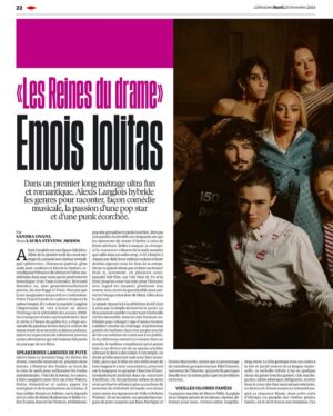 Alma Jodorowsky Instagram - Les reines dans @liberationfr 
Et en salles demain 🤶
📸 @___laurastevens___ 
Interview @chucklessel