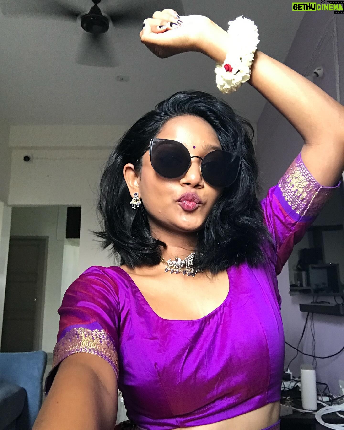 Amritha Shaji - 99.5K Likes - Where is my golden sparrow?😭💜 #amrithashaji