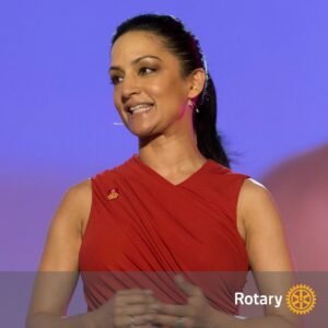 Archie Panjabi Instagram - I’m proud to announce that I am continuing my work with @rotaryinternational as a Rotary Ambassador! From fighting polio to promoting peace, Rotary supports so many causes that are close to my heart. Visit rotary.org  to get involved this #PeaceDay and every day