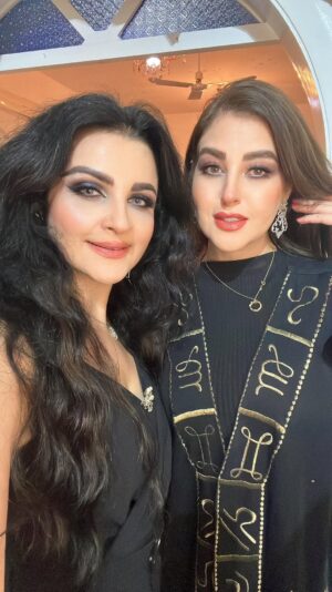 Azadeh Porbaha Instagram - The event of #nationalday of #emirates in lovely Sultana’s villa 🫶🏻 I honour to did make up for Dear Sultana 🫶🏻
Special thanks to my lovely artist friend who was my model in this event ❤️ @miryamshary_makeup ❤️
@azade_makeupartist83 
#arabicmakeup #freelancemakeupartist #homeservice #professionalmakeupartist