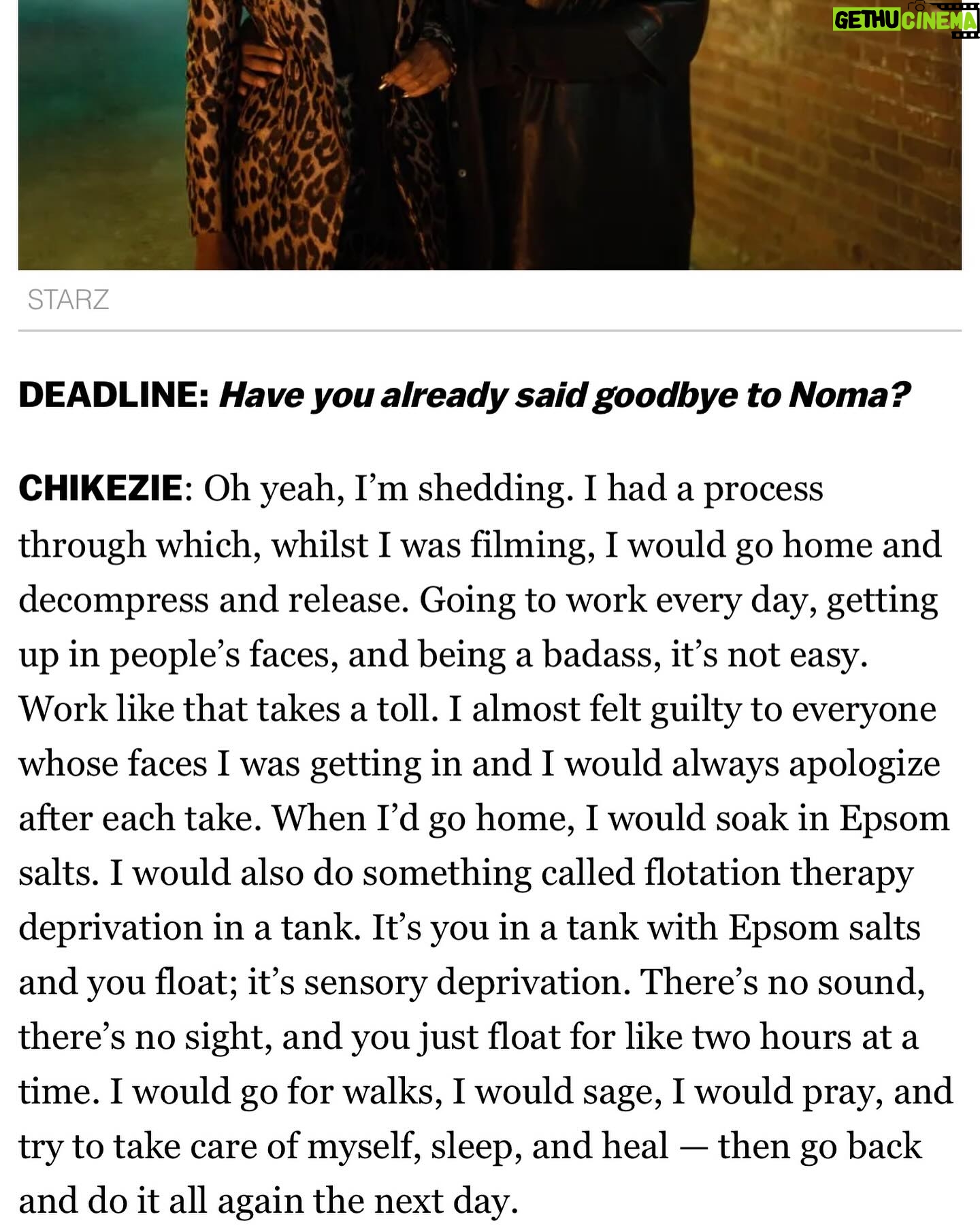 Caroline Chikezie - 9.3K Likes - I’ll forever be grateful to you @courtneyakemp @50cent #BrettMahoney, @markcanton and @starz for allowing me to tag along and participate in this absolute beast of a show you created.
Thank you for being unrelenting in your quest to bring more boss roles for women, to the screen, and for trusting me as your ‘Noma’. It has truly been the ride of a lifetime.
To my stellar castmates who I now consider family,
@woodythegreat,@therealmaryjblige, @methodmanofficial, @Sydneywinbush, @toyofficial, @thealixlapri, @lovelladamsgray, @giannivpaolo,@michaelealy, @ktshmoov, @therealgolden47, @sahrngaujah
thank you for giving me the warmest reception when I joined the show in season 3.
A special shout out to our incredible number 1 @michaelraineyjr. Thank you for tolerating Noma’s shenanigans 🤣
I love you all for real 🔐❤️
To our amazing crew who worked tirelessly behind the scenes, from our directors and writers to the lighting and camera teams, set designers, wardrobe, hair &makeup, and everyone in between—you made magic happen every single day, thank you.
To all the supporters of the show, both online and in person, your love is felt and truly appreciated! Thank you for forgiving the sins of Noma 😂
And finally, a huge thank you to @socialrosy for this wonderful @deadline article that captured so much of this journey. I’m honored! 🙏🏾Click the link in my bio to read the full write-up! 📰✨ #Grateful #PowerBook2 #powerghost #Noma