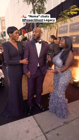 Caroline Chikezie Instagram - @ghoststarz fans tap in! Caught up with the talented @carolinechikezie from @ghoststarz — who also happens to be @adrianholmes’ wife! — on the @legacyawardsca Black carpet to chat about her iconic character “Noma” and the legacy of the show itself. 

Are you ready for the show’s season finale this week?!
Did you catch the #legacyawards on Sunday? 
Let me know in the comments!

🎥: @jayuniiverse