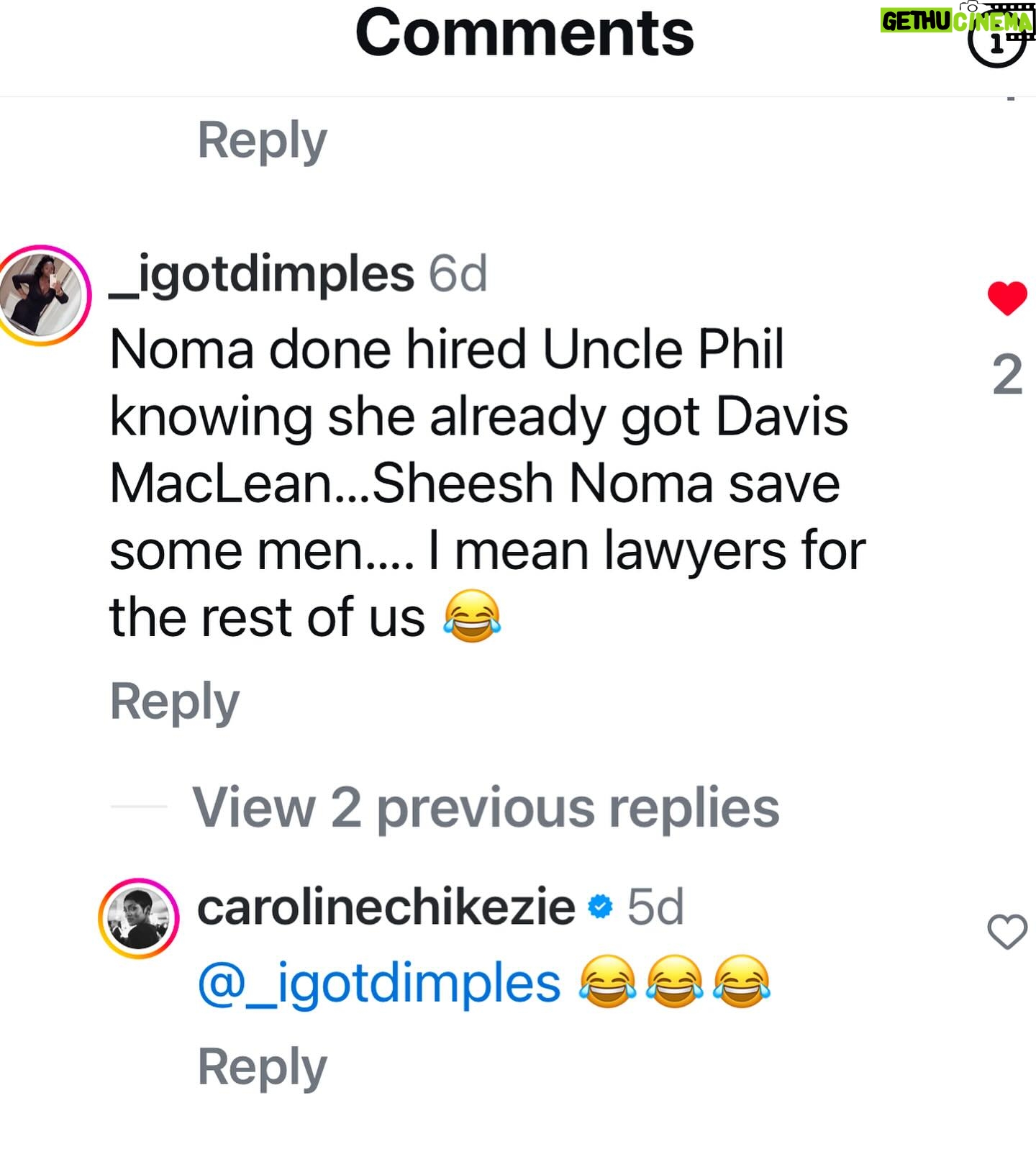Caroline Chikezie - 27.8K Likes - Y’all were threatening to snitch but I beat y’all to it. UNO reverse🤪😅😂❤️
#unclephil
#cane
#Noma