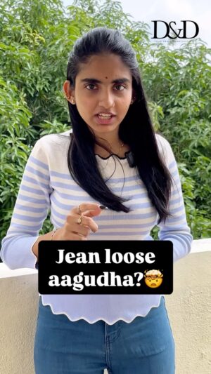Dayalu Shemmozhi Instagram - Fitted jean naa le indha prechana dha 🤯😭

#styling #tip #dressing #newlooks #dayaludesigns