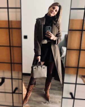 Diana Pereira Instagram - Look do dia . Boa semana a todos 😉 , dia de viajar . #look #outfit #moda #fashion #hermes #birkin #tvshow