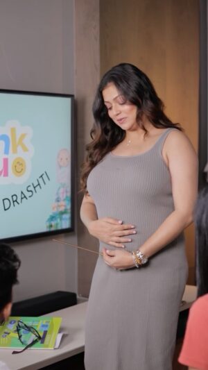 Drashti Dhami Instagram - Bringing a tiny human into the world? You’re welcome, family & friends. And of course, I’m not doing this for free🤰

My needs deserve some serious pampering, especially with my pregnancy-friendly skincare. Thanks to @orimiiskincare, their Bump Belly Butter has been a staple through this journey, but now it’s time to add the Belly Elixir, Face Wash, Serum, and the whole shebang!

It’s important to take care of the body during this beautiful journey 🫶

#orimii #giftsformom #babyshowergifts #momtobe #pregnancypresents #pushpresent #ad