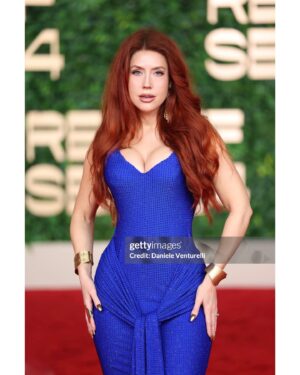Emily Ashby Instagram - Thank you Red Sea Film Festival @redseafilm for the most amazing festival experience, wearing a custom dress by @albinadyla 💙
 
📷 @gettyimages 
#redseafilmfestival #redseaff24 #actress #redhead #redcarpet #redcarpetfashion