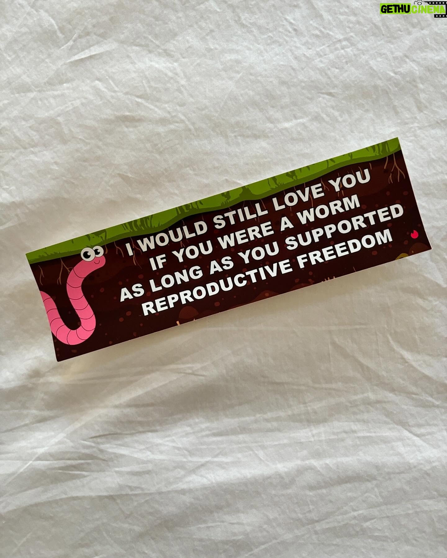 Erica Chidi Cohen - 43.8K Likes - if you care about women and/or people that have uteruses, there's really only one party that's going to fight to keep what limited reproductive freedoms we have and work to restore bodily autonomy nationwide. this isn't just about abortion. it's about ivf and birth control too. if you can vote, block any/all measures on the ballot that limit your reproductive rights at the state level, and at the national level vote for @kamalaharris and @timwalz because they've openly stated their commitment to reproductive rights and freedom for everyone • s/o to @pizzaslime x @tinder for sending me bumper stickers i *actually* might use. 💦💓🇺🇸🎣🪱🧸