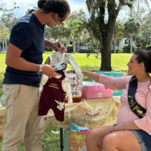 Felicia Spencer Instagram - Never got around to sharing photos, but thank you to everyone who came out to the baby shower last month! We feel the love!  5 weeks out, very excited to meet baby girl! 🧡😁🥳🩷