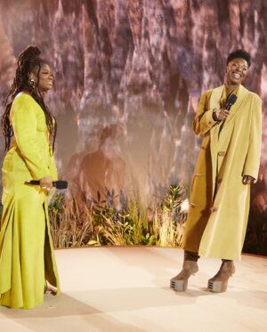 Folake Olowofoyeku Instagram - Every single moment of this journey has been pure JOY! “Mufasa: The Lion King”, is more than a dream come true; it’s a blessing I’ll cherish forever. 💫

Also, a historic moment as my character #Amara, the albino lion villain with blue eyes, is the first-ever character in the “Lion King” franchise to speak with a Nigerian accent; a milestone I’m so proud to bring to life. Thank you, Disney, for welcoming me into this incredible family. My heart is full. 🦁💙✨

Still pinching myself; hopping around the world for a movie I love so deeply feels like magic, and being in London, a city that holds so many cherished childhood memories with my family, makes it all the more special. Grateful beyond words. 🙏🏾🦁✨

#Mufasa #LionKing #Amara #FolakeOlowofoyeku 
#Naija