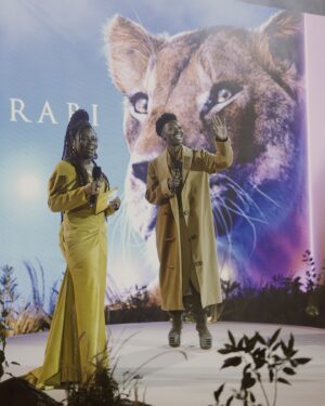 Folake Olowofoyeku Instagram - Every single moment of this journey has been pure JOY! “Mufasa: The Lion King”, is more than a dream come true; it’s a blessing I’ll cherish forever. 💫

Also, a historic moment as my character #Amara, the albino lion villain with blue eyes, is the first-ever character in the “Lion King” franchise to speak with a Nigerian accent; a milestone I’m so proud to bring to life. Thank you, Disney, for welcoming me into this incredible family. My heart is full. 🦁💙✨

Still pinching myself; hopping around the world for a movie I love so deeply feels like magic, and being in London, a city that holds so many cherished childhood memories with my family, makes it all the more special. Grateful beyond words. 🙏🏾🦁✨

#Mufasa #LionKing #Amara #FolakeOlowofoyeku 
#Naija