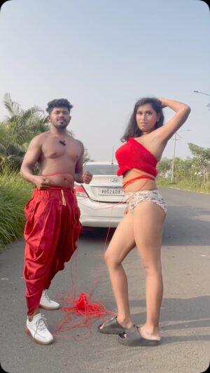 Hemoshree Bhadra Instagram - We tried this car vid . But rope choice was bad 😭