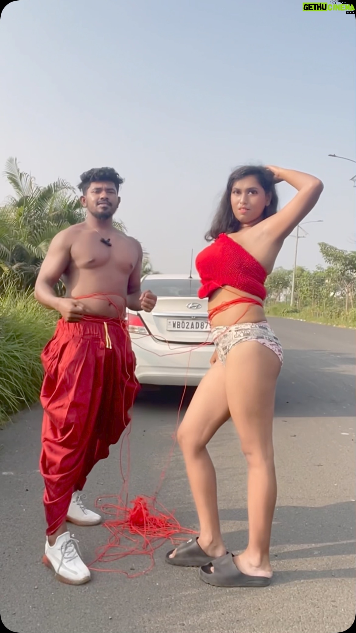 Hemoshree Bhadra - 30.4K Likes - We tried this car vid . But rope choice was bad 😭