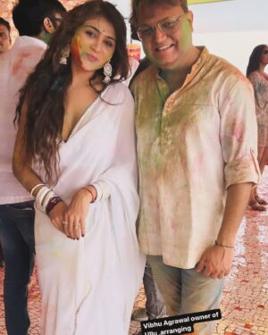 Hiral Radadiya Instagram - With vibhu Agrawal owner of ullu app...thank you sir for inviting me ..sach a great person
