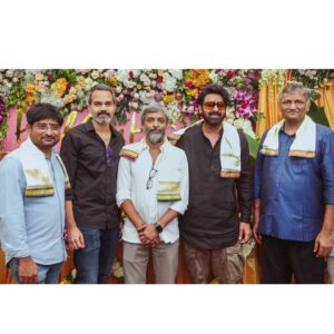 Iman Esmail Instagram - The DAWN of an Epic Saga Of War, Justice and Beyond ❤️‍🔥

#PrabhasHanu begins with an auspicious pooja ceremony ✨

Shoot commences soon.

Rebel Star @actorprabhas @hanurpudi #MithunChakraborty @jayapradaofficial @composer_vishal @kk_writer1 @mrsheetalsharma @sudeepchatterjee.isc #KamalaKannan #KotagiriVenkateswaraRao @mythriofficial