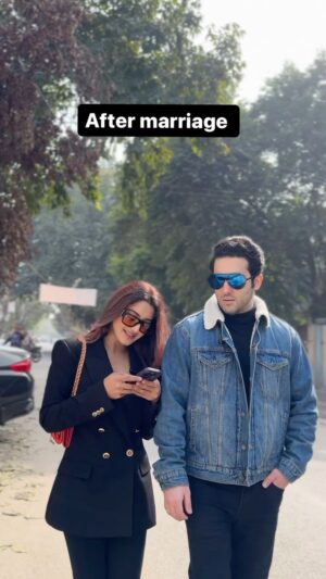 Insha Ghai Instagram - Just married things… 
IB @restykamboj 
#bornoninstagram #feelitreelit #funnycouple #couplevideo #couplegoals #couplecomedy #meme #couplelove #funnyreels #funnyvideos