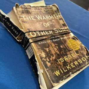 Isabel Wilkerson Instagram - It was 14 years ago today that my firstborn book, The Warmth of Other Suns, came into the world and thankfully found its way into your hearts. 
It took 15 years of gestation, 15 years of research, 15 years of immersion to tell an interwoven story of the Great Migration, a watershed in American history. It took so much time that, when it first came out, I used to say that, if this book were a human being, it would be in high school and dating — that’s how long it took me. 

Here I am with the original tour copy from 2010, the one that the publisher handed me with green and yellow post-its on nearly every page, pointing to passages I should be sure to mention when I spoke about Warmth.

It’s worn out now from the miles it’s traveled, carrying the message of the Migration’s courage and love, its spine cracked and its pages patched with cellophane, the Mylar cover given me by a librarian in Dallas now cracked and torn, too. Years ago, fans started calling it “the Salad.” 

Now, people at speaking events bring me their own well-loved copies for me to sign. Yet I was stunned to see the one from a fan on Long Island, whose book had been read so many times and so intensely that it had split into pieces and was held together with rubber bands. 

Wendy Niles, a retired teacher, stood in line for more than an hour after my talk at Hofstra to show it to me. Like so many Americans, her parents migrated from different places — in this case, different islands in the Caribbean — to make her life in New York possible.

“My parents are all in this book,” she told me. “This is our text.”

On this day 14 years ago, I could not have imagined that I’d still be on tour talking to crowded audiences like this about Warmth. I could never have imagined that this labor of love would still, after all these years, lead its category on Amazon or that people would still be testifying on Goodreads. 

And I surely could never, back in 2010, have dreamed it would be ranked the No. 1 nonfiction book of the century by The New York Times and the 2nd ranked book overall. Eternally grateful to all of you for embracing Warmth from the start, and so very proud of my firstborn.

#thewarmthofothersuns
