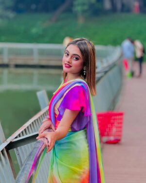Jannat Toha Instagram - saree: @btexclusive_9 💚✨