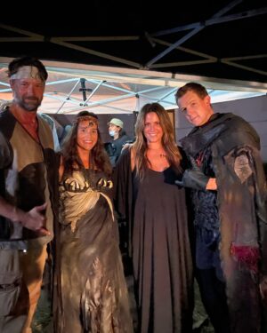 Jenna Leigh Green Instagram - Behind the scenes shots from Decade of the Dead! What a crazy ride this was, shot all on location on the stunning island of Oahu, Hawaii! Available to stream NOW on @appletv.