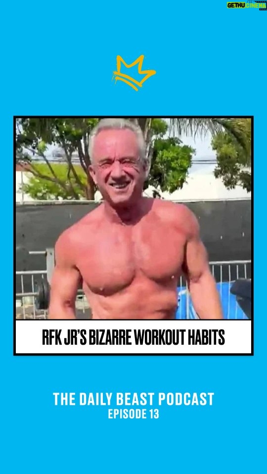 Joanna Coles - 266 Likes - RFK Jr. Is Obsessed With Working Out In Jeans
@realsambee kicks off this week's Daily Beast Podcast with a lovely discussion about RFK Jr. and his unusual workout habits - exercising topless and in jeans. The odd combo leaves @joannacoles wondering if perhaps he and his wife Cheryl Hines perhaps workout like that together.
Have a question or comment for us? Send us an email: beastpod@thedailybeast.com
Listen to the full episode of The Daily Beast Podcast wherever you get your podcasts.
