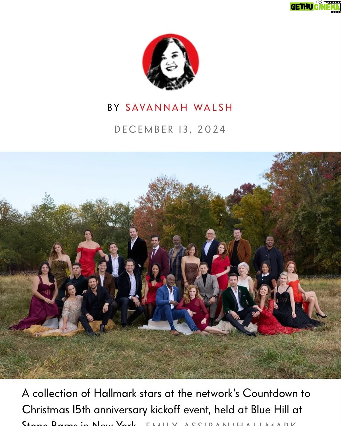 Lindy Booth - 6.9K Likes - a couple of BTS shots of our @hallmark @hallmarkplus photo shoot. thank you @vanityfair and @bluehillfarm for sharing the Christmas magic! 🎄✨⭐️🎄 (and @anniehowellpr and team for organizing!)