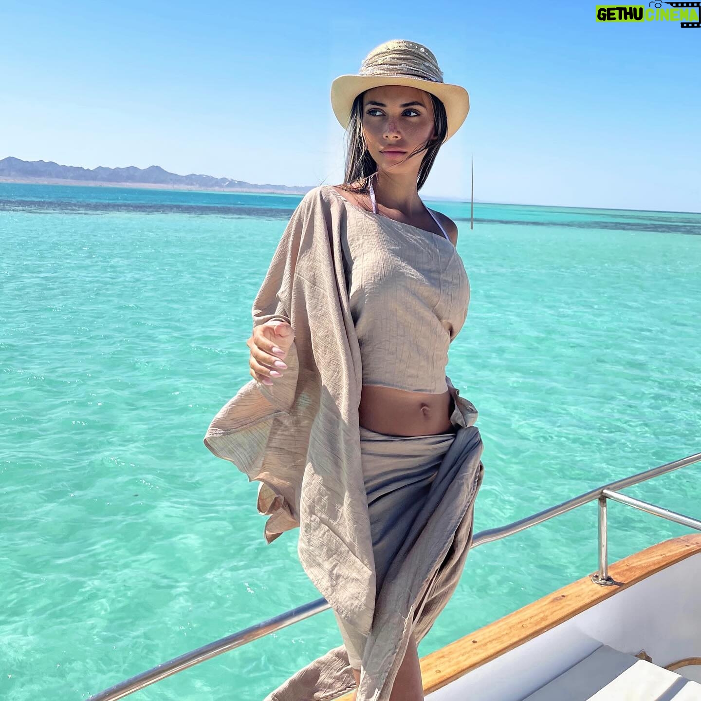 Menna Samaha - 5.4K Likes - Savoring every last drop of summer by the sea. 🌊☀️