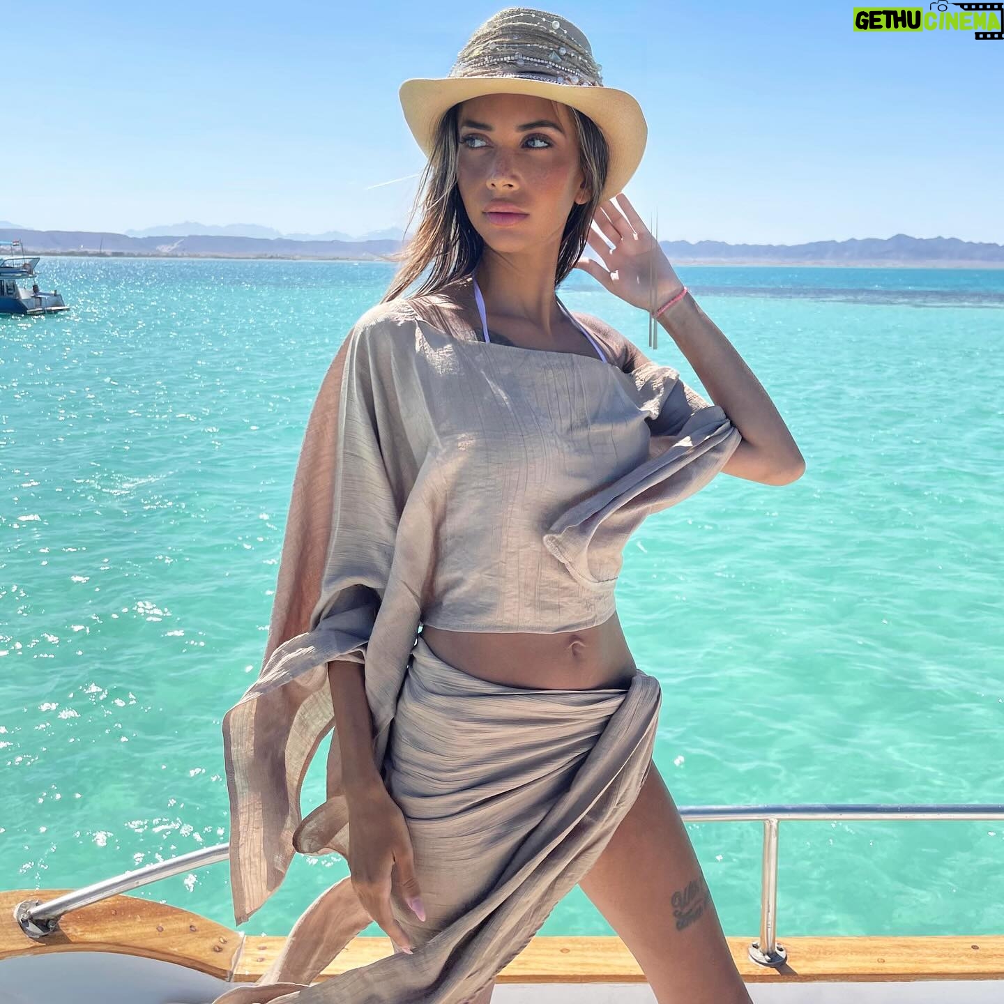 Menna Samaha - 5.4K Likes - Savoring every last drop of summer by the sea. 🌊☀️