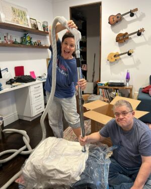 Meredith Salenger Instagram - Happy 7 year anniversary @pattonoswalt!!!! What a happy, beautiful life, full of adventure and kindness and service and support and love and all good things. You and Alice light up my life. Forever and always… right down the line. 💖