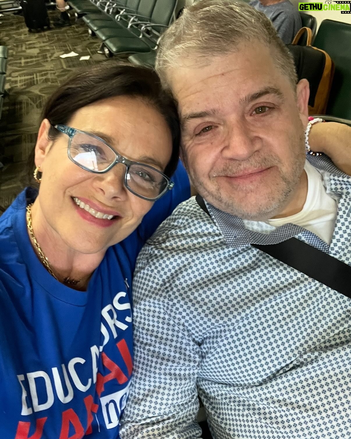 Meredith Salenger - 6.5K Likes - Happy 7 year anniversary @pattonoswalt!!!! What a happy, beautiful life, full of adventure and kindness and service and support and love and all good things. You and Alice light up my life. Forever and always… right down the line. 💖