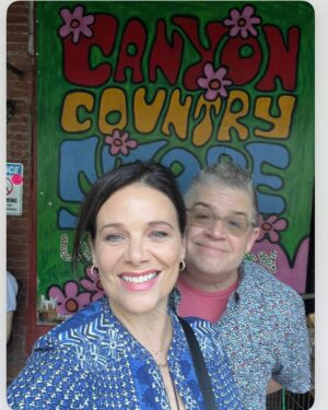 Meredith Salenger Instagram - Happy 7 year anniversary @pattonoswalt!!!! What a happy, beautiful life, full of adventure and kindness and service and support and love and all good things. You and Alice light up my life. Forever and always… right down the line. 💖