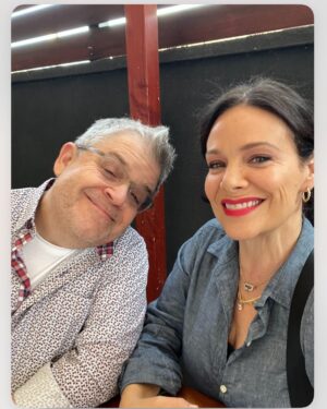 Meredith Salenger Instagram - Happy 7 year anniversary @pattonoswalt!!!! What a happy, beautiful life, full of adventure and kindness and service and support and love and all good things. You and Alice light up my life. Forever and always… right down the line. 💖