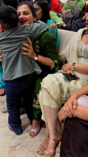 Muskan Yadav Instagram - Chota Rajpal with Muskan Peehu Poonam ❤️🥰