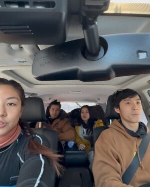 Naomi Yeo Instagram - the face of defeat 🏂 mother nature was a dream today, and the slopes scary 🫠 but what a day! and with the best people 🥰