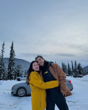 Naomi Yeo Instagram - the face of defeat 🏂 mother nature was a dream today, and the slopes scary 🫠 but what a day! and with the best people 🥰